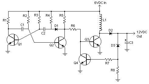This is the schematic of the Voltage Inverter