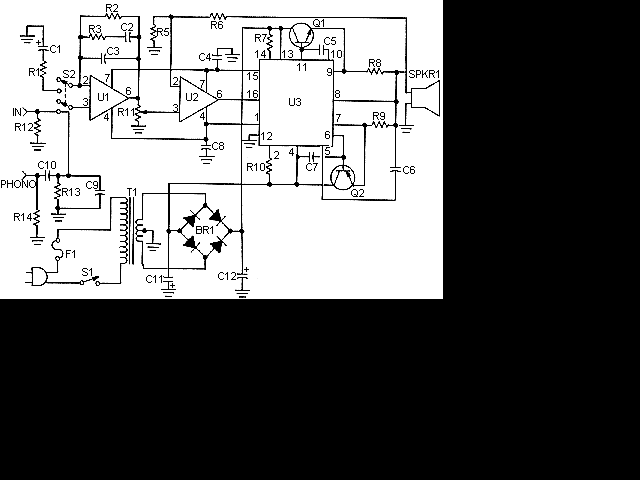 This is the schematic of the 50 Watt Amp