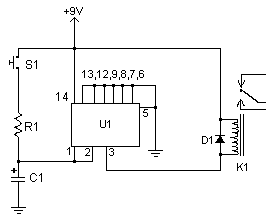 Schematic for Time Delay Relay