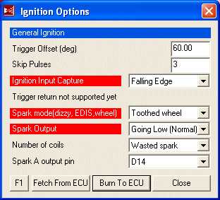 Tach Input/Ignition Settings, MS2, 13B Rotary