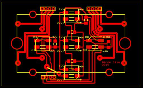 Image of fuel and temp gauge backlight and PCB pattern