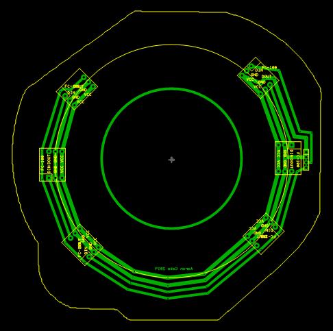 Image of speedometer backlight printed circuit board pattern