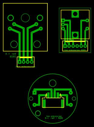 Image of tach and speedo stepper motor PCBs, rotary encoder PCB