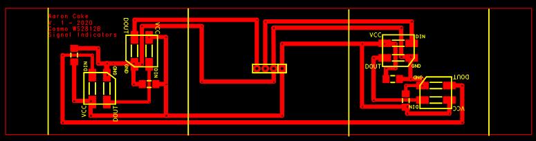 Image of turn signal indicators PCB pattern