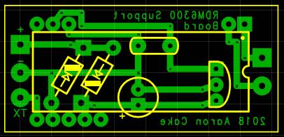 Image of RDM6300 support board PCB pattern