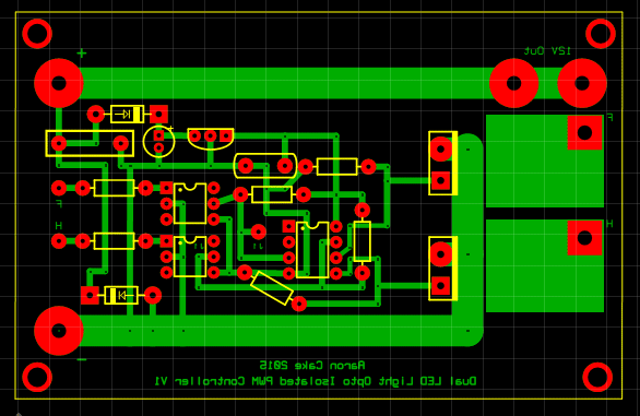 Dual PWM LED Controller PCB Pattern
