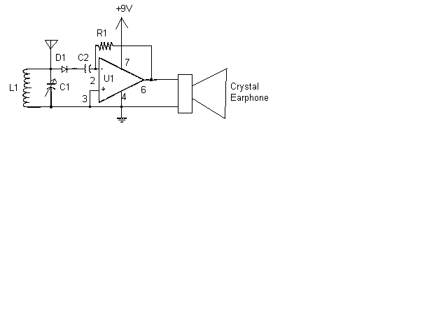 This is the schematic of the Op Amp Radio