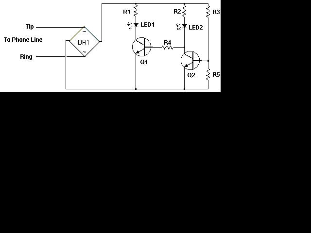 This is a schematic of the Phone Busy indicator