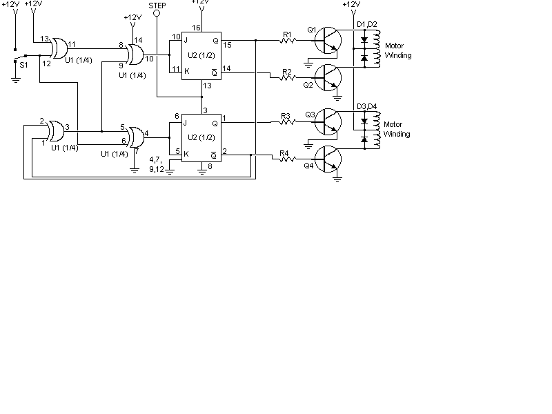 This is the schematic of the Stepper Motor Controller