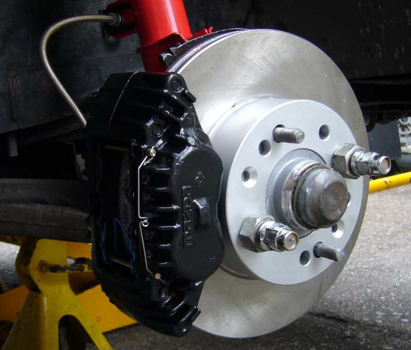 Image of caliper and pads installed