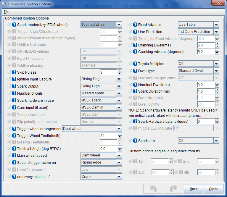 Ignition Options/Wheel Decoder, MS3X, 13B Rotary