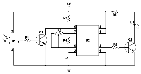 Schematic of the IR Remote Extender