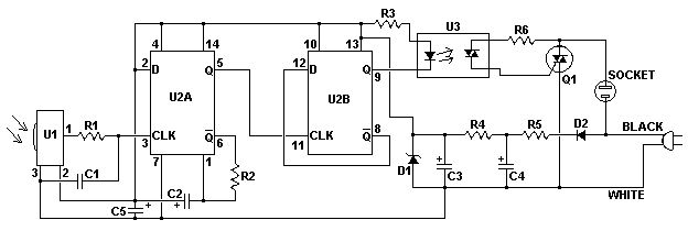 Schematic of the IR Remote Switch