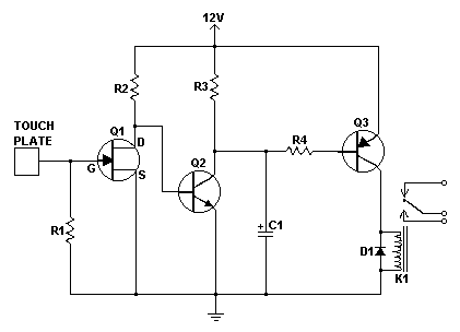 Schematic for touch switch