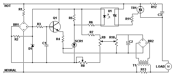 Schematic of the AC Motor Controller