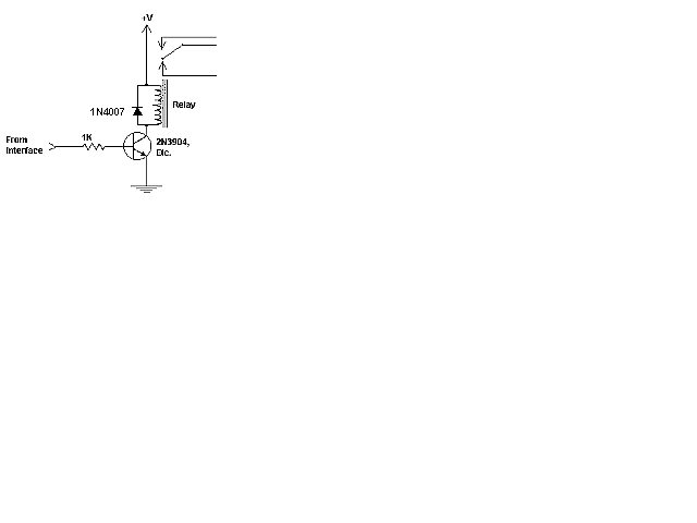 This is the schematic of the relay driver circuit
