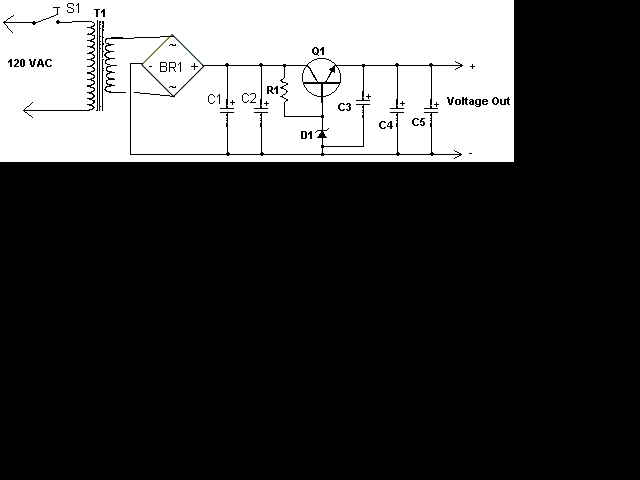 High Current Power Supply 12v, with zener on base