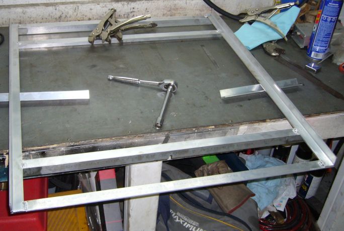 The basic cart frame, fully assembled