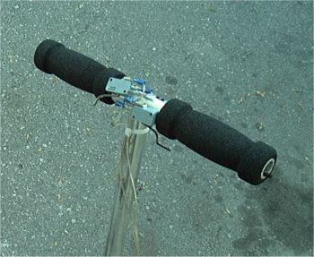 Close up of handlebar switches