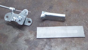 Choke control lever cut, ready for extension