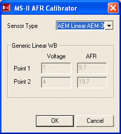 Calibrate AFR Table, MS2, 13B Rotary