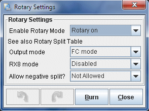 Rotary Trailing Settings, MS2, 13B Rotary