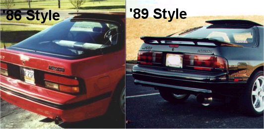 Difference between '86 and '89 tail lights