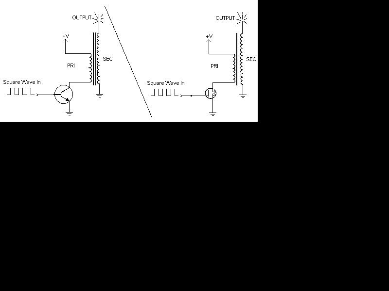 Image of how solid state Tesla coils are driven with transistors and MOSFETs (1).