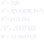 Calculating the muzzle velocity